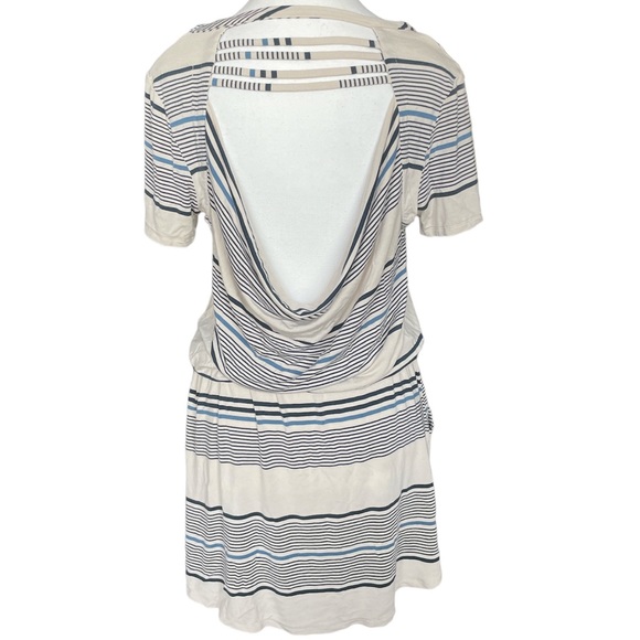 Chaser Strappy Drape-Back Striped Mini Dress - Picture 4 of 12